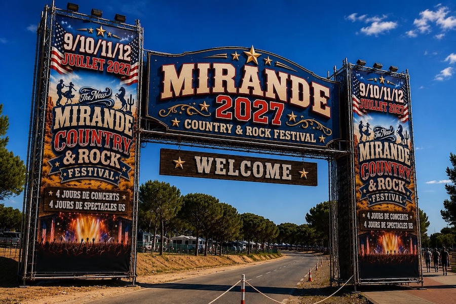 Eingang zum Mirande Country & Rock Festival